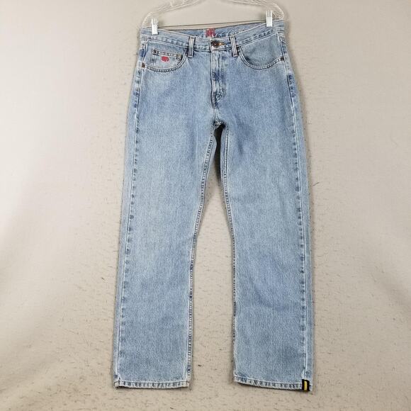 Pittsburgh Steelers Jeans Mens 32x30 Light Wash NFL Football 5 Pocket Pants - Picture 1 of 16